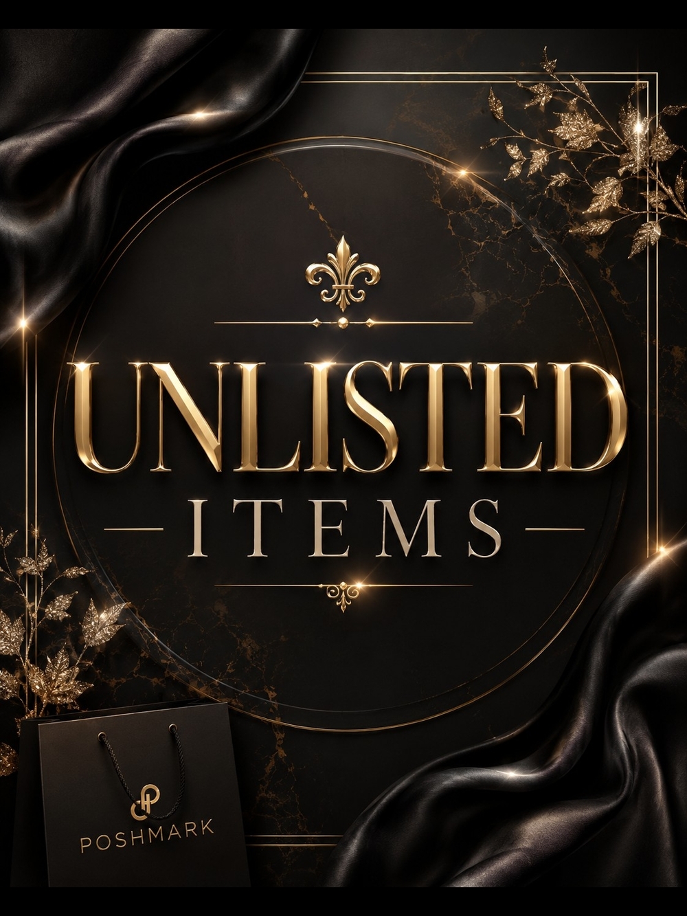 Gold & Black Decorative Sign - Unlisted Items